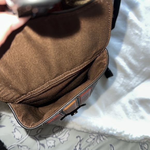 Coach Hudson Backpack in Signature Canvas with Varsity Stripe - Picture 6 of 8